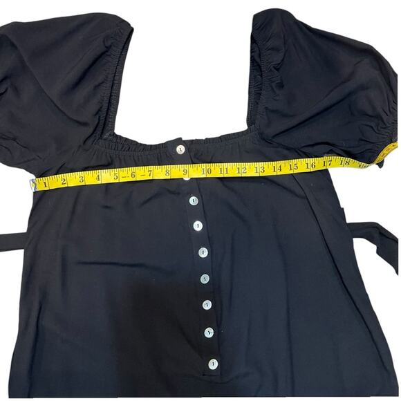 The Frolic Maternity ASOS button down relaxed leg Jumpsuit Sz 6 NWT - Picture 14 of 16